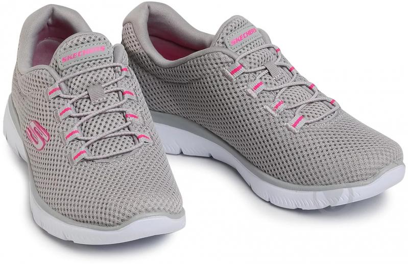 Кроссовки женские демисезонные Skechers 12985 GYHP р.39,5 серые - фото 4