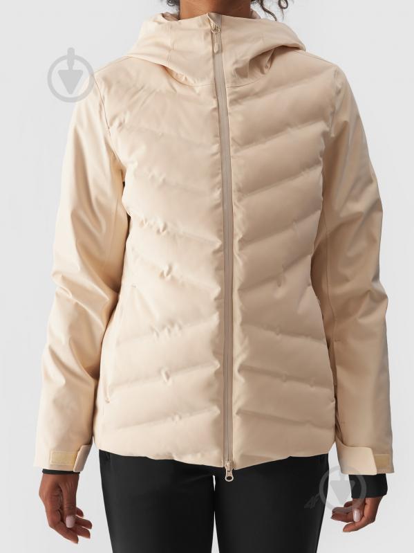 Куртка женская зимняя 4F TECHNICAL JACKET F591 4FWAW24TTJAF591-83S р.S бежевая - фото 12