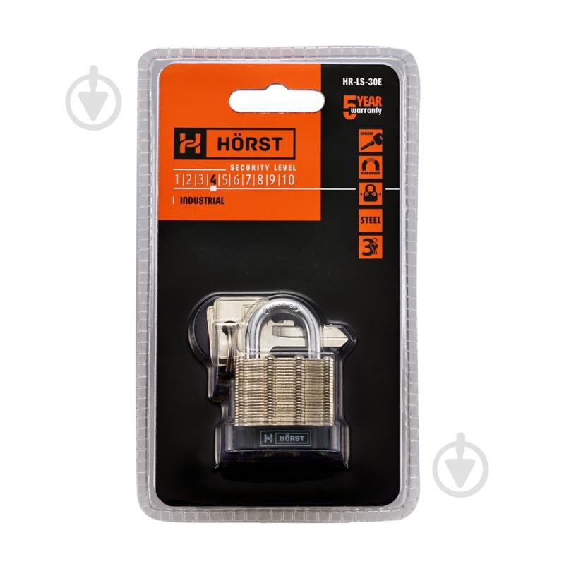 Замок навесной MVM HR-LS-30E открытый (амбарный) - фото 4