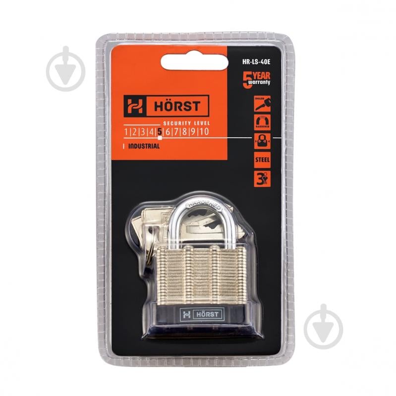 Замок навесной MVM HR-LS-40E открытый (амбарный) - фото 4