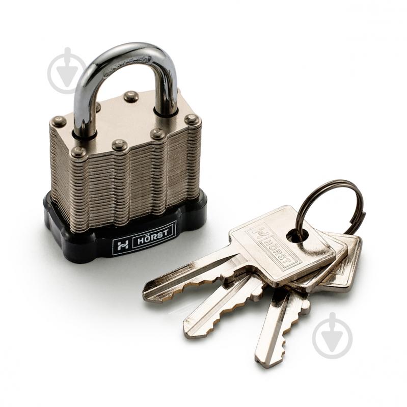 Замок навесной MVM HR-LS-40E открытый (амбарный) - фото 3