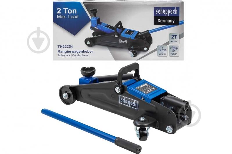 Домкрат гидравлический подкатной Scheppach (h min 125 мм, h max 380 мм) 2 т - фото 1 Домкрат гидравлический подкатной Scheppach (h min 125 мм, h max 380 мм) 2 т - фото 1