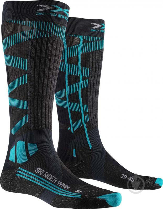 Носки X-Socks X-SOCKS® SKI RIDER SILVER 4.0 WMN XS-SMKRW19W-G162 р.37-38 черный - фото 1