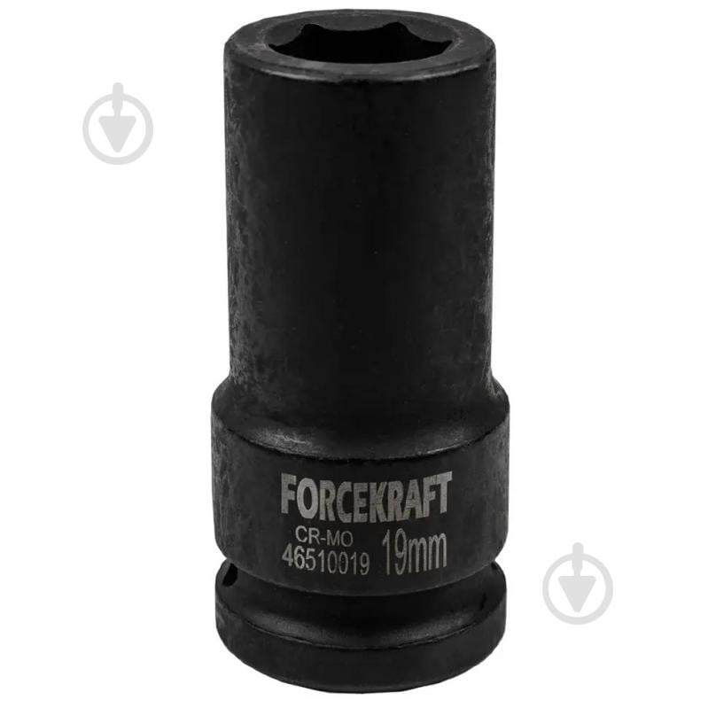 Головка ударна глибока 19 мм (6гр.), 3/4'' Forcekraft 1 шт. FK-46510019 - фото 1