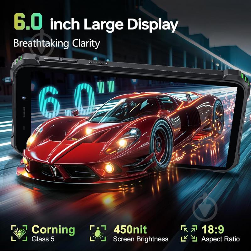 Смартфон Oukitel G3 4/128GB black (G3_BK) - фото 6 Смартфон Oukitel G3 4/128GB black (G3_BK) - фото 6