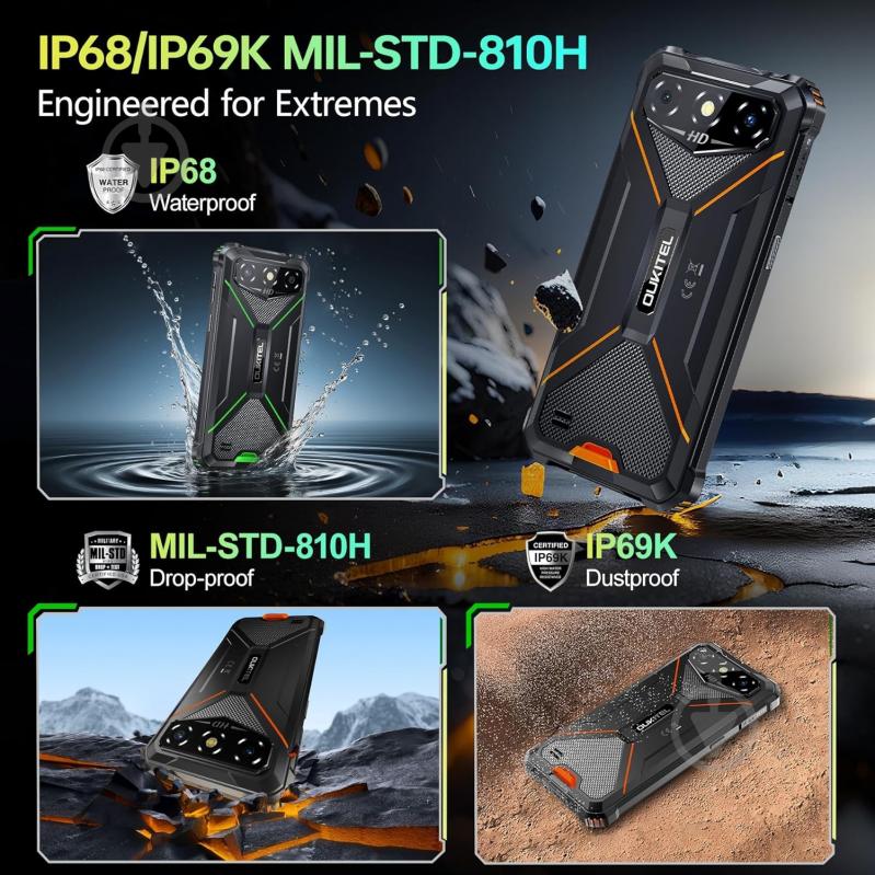 Смартфон Oukitel G3 4/128GB black (G3_BK) - фото 7 Смартфон Oukitel G3 4/128GB black (G3_BK) - фото 7