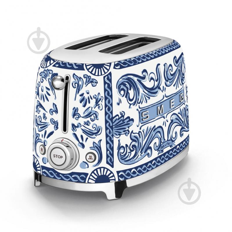 Тостер Smeg TSF01DGBEU Dolce & Gabbana Blu Mediterraneo - фото 2