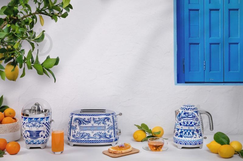 Тостер Smeg TSF01DGBEU Dolce & Gabbana Blu Mediterraneo - фото 11