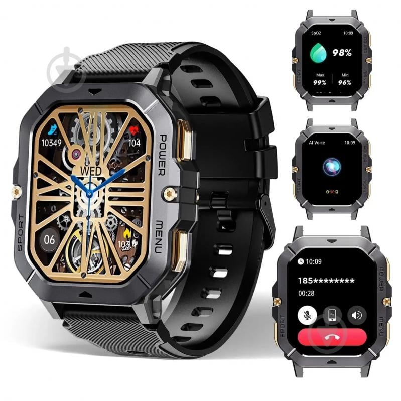 Смарт-годинник Oukitel BT101 Black (6931940739825) - фото 7