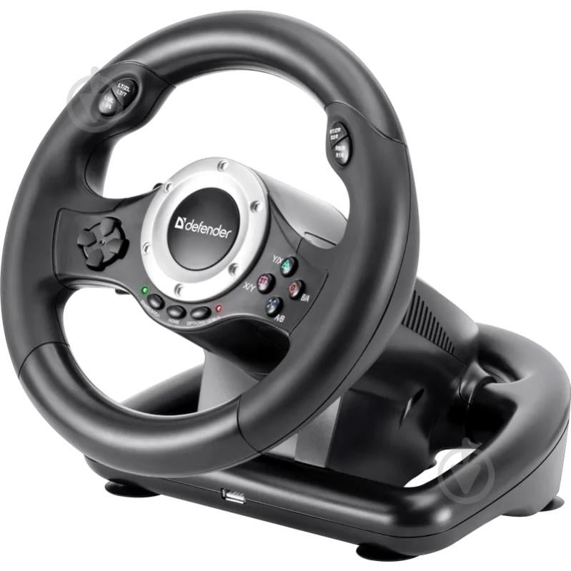 Руль и педали Defender Turbo Pro for PC/PS3/PS4/Xbox (64291) - фото 2