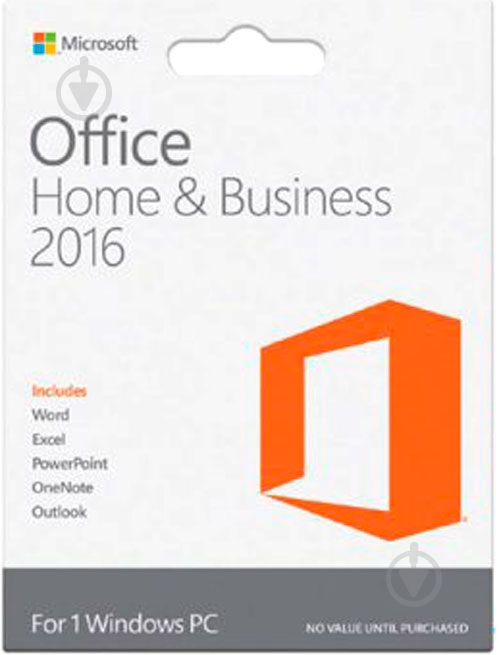 Программное обеспечение Microsoft Microsoft Office 2016 Home&Business All Languages (T5D-02322) - фото 1