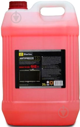 Антифриз STARLINE S Antifreeze G12+ -40 °C 20 л красный - фото 1