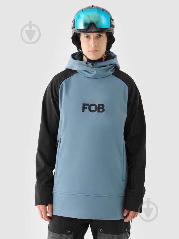 Куртка 4F SOFTSHELL JACKET M255 4FWAW24TSOFM255-32S р.L синій - фото 1