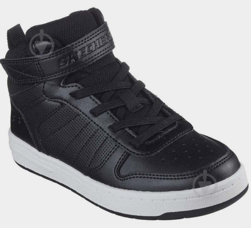 Кросівки для хлопчиків Skechers SMOOTH STREET 405633L BKW р.34 чорні - фото 2