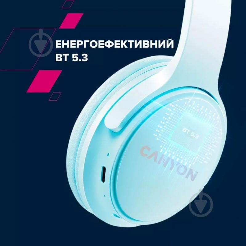 Навушники Canyon OnRiff 4 Bluetooth black (CNS-CBTHS4B) - фото 5