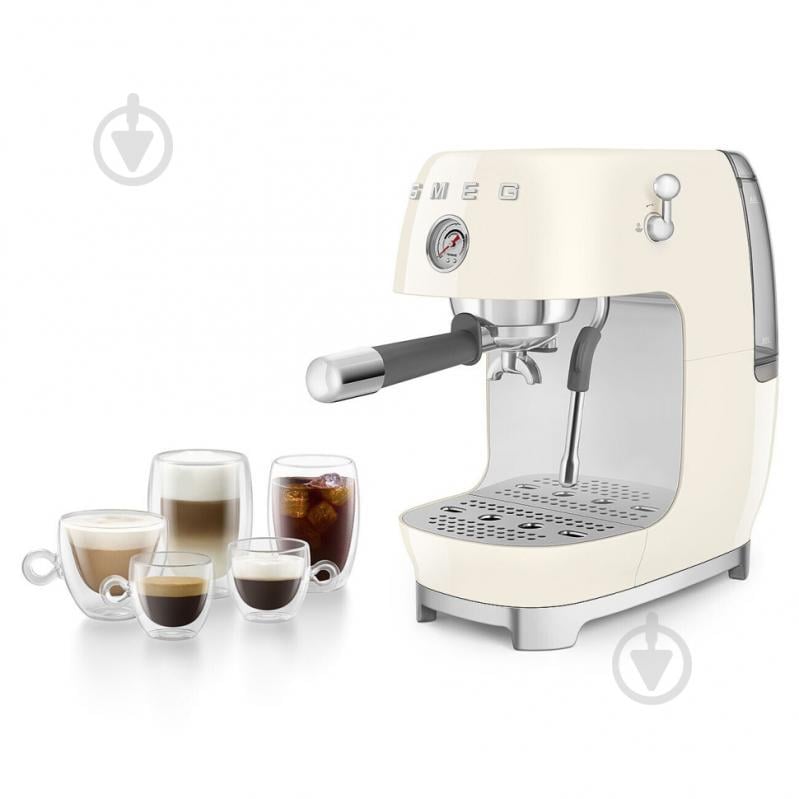Кофеварка рожковая Smeg ECF03CREU - фото 10