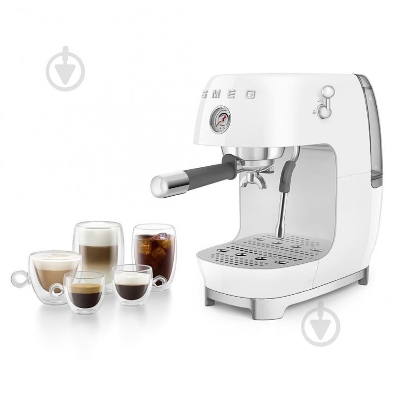 Кофеварка рожковая Smeg ECF03WHEU - фото 9