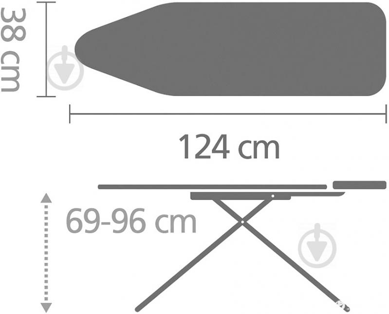 Гладильная доска Brabantia 124x38 см 00800364 - фото 3