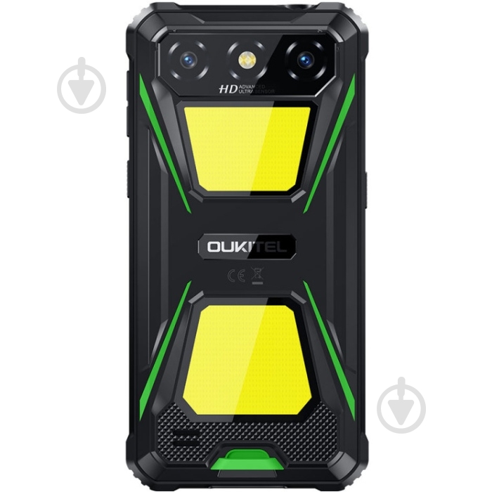 Смартфон Oukitel G5 4/256GB black/green (G5_GN) - фото 5