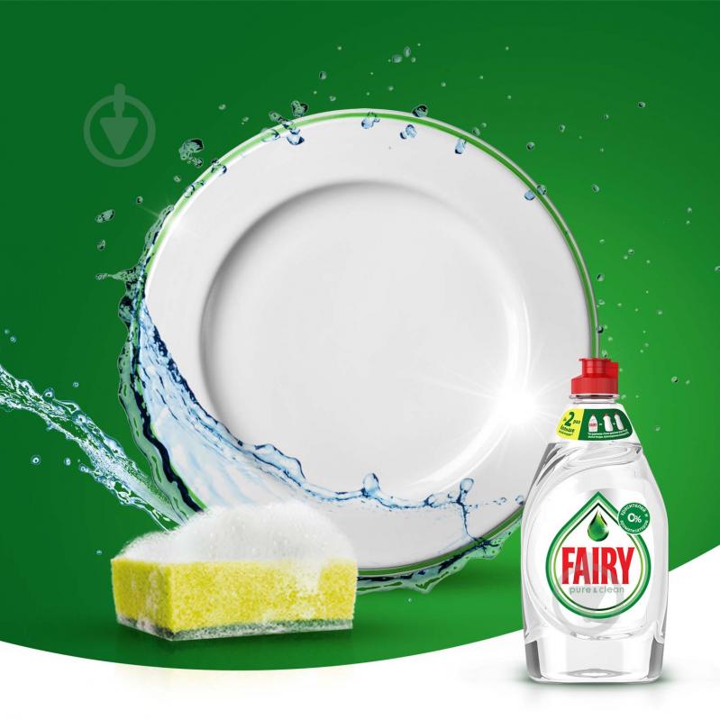 Засіб для ручного миття посуду Fairy Pure&Clean 0,45 л - фото 8