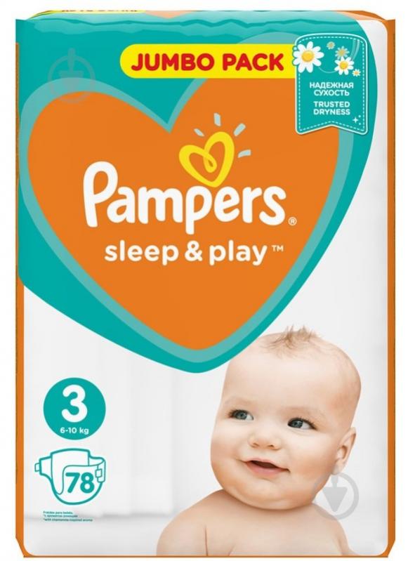 Підгузки Pampers Sleep&Play 3 6-10 кг 78 шт. - фото 2