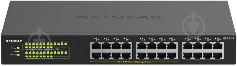 Комутатор NETGEAR GS324P-100EUS - фото 1