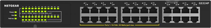 Комутатор NETGEAR GS324P-100EUS - фото 2