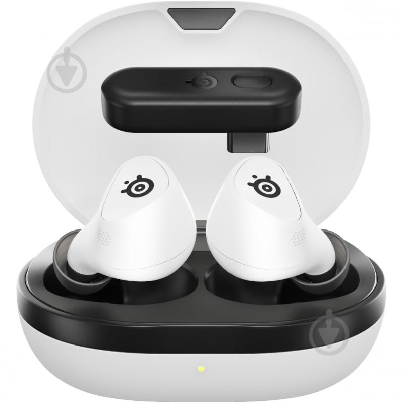 Bluetooth-гарнитура SteelSeries Arctis GameBuds TWS white (61682) - фото 1