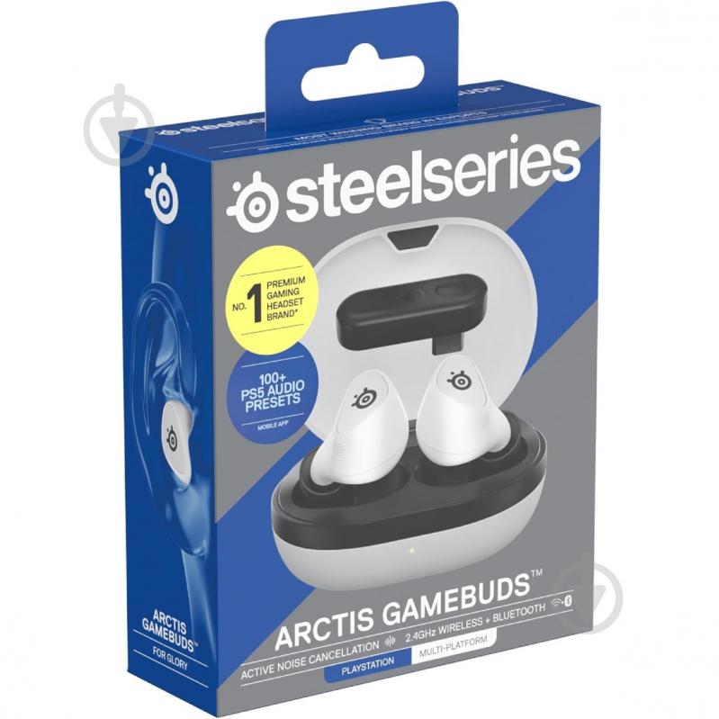 Bluetooth-гарнитура SteelSeries Arctis GameBuds TWS white (61682) - фото 6