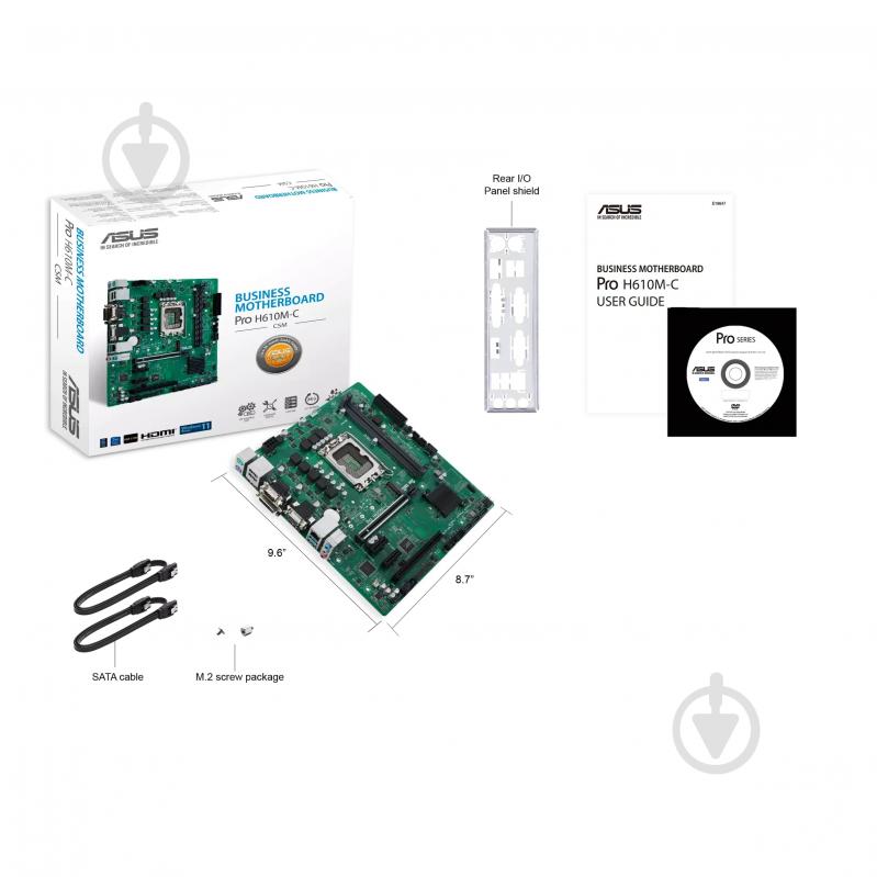 Материнська плата Asus 90MB1AT0-M0EAYC (Socket 1700, Intel H610, micro ATX) - фото 7