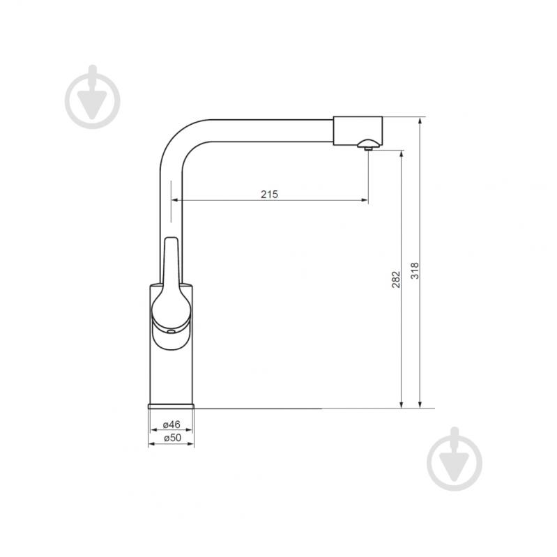 Змішувач для кухні Damixa Merkur 710770300 - фото 4