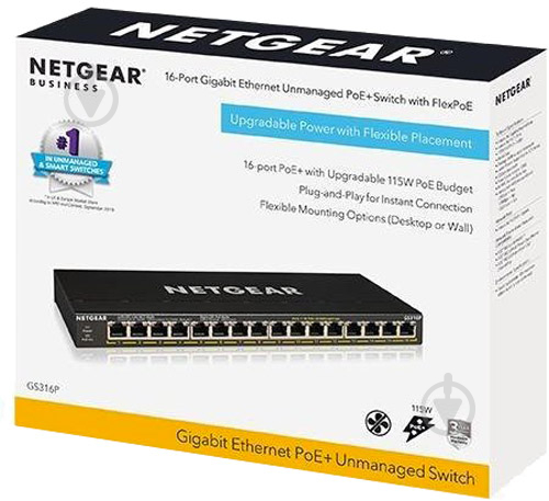 Коммутатор NETGEAR GS316P-100EUS - фото 5