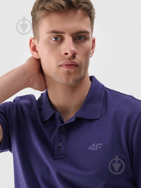 Поло 4F POLO SHIRT M130 4FWSS24TPTSM130-31S р.S синий - фото 3