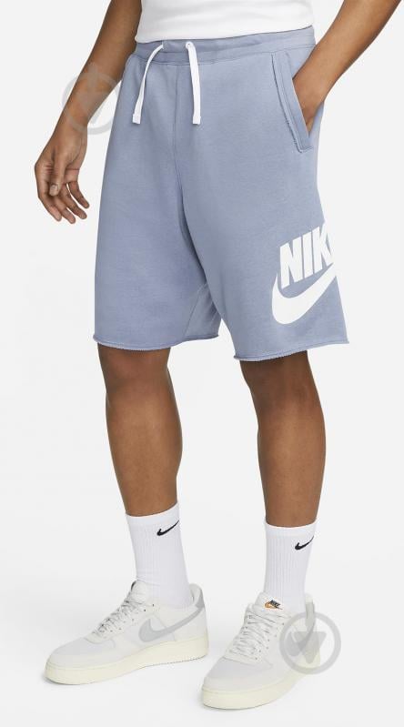 Шорти Nike CLUB ALUMNI HBR FT SHORT DX0502-493 р. 2XL блакитний - фото 6