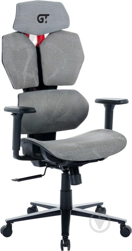 Кресло офисное GT Racer X-6008 серый - фото 1 Кресло офисное GT Racer X-6008 серый - фото 1