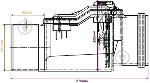 Обратный клапан канализационный Rhein 110 - фото 3