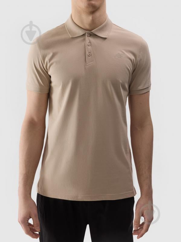 Поло 4F POLO SHIRT M129 4FWSS24TPTSM129-83S р.2XL бежевый - фото 6