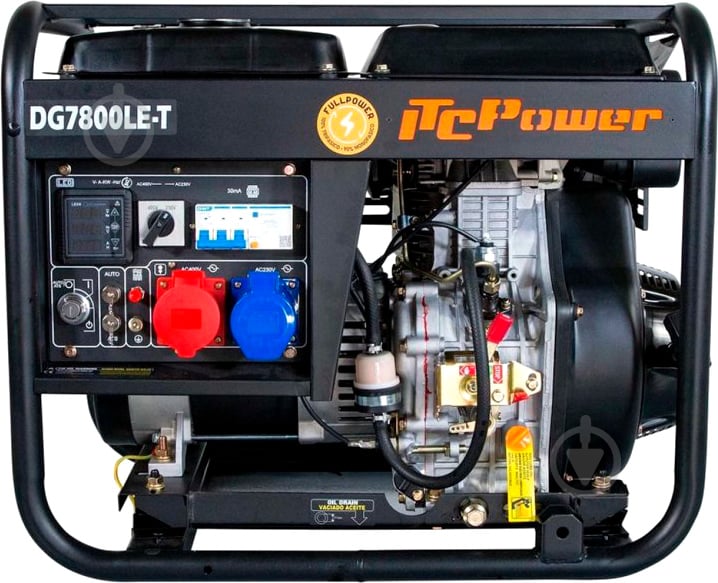 Генератор дизельний ITC Power DG7800LET 5,4 кВт / 5,7 кВт 230 В 34400 - фото 1