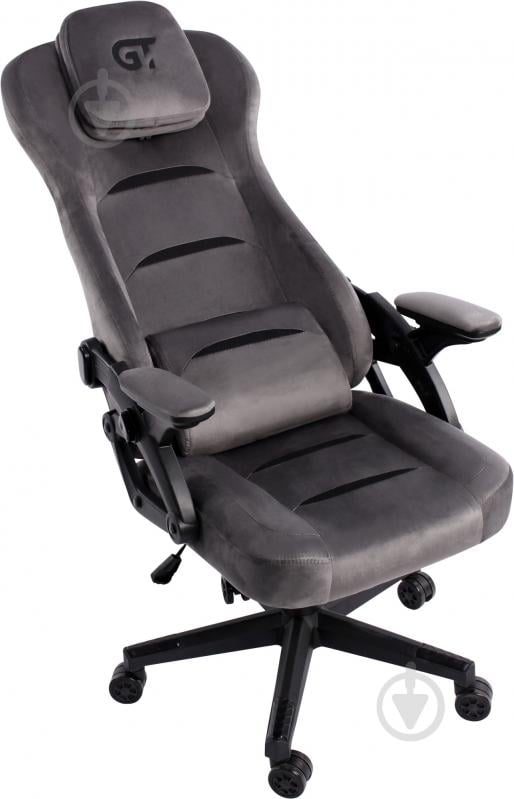 Кресло игровое GT Racer X-5993 серый - фото 4