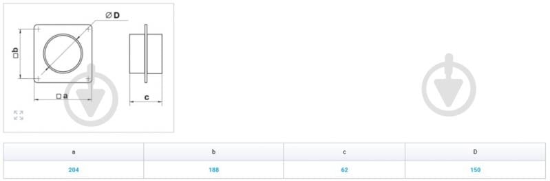 Соединитель с пластиной Вентс Пластивент d150к 3531 - фото 3