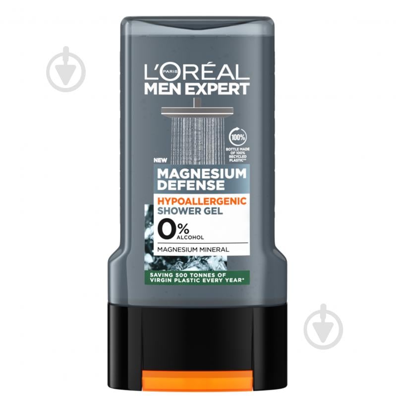 Гель для душа L'Oreal Paris Men Expert Защита Магния 300 мл - фото 1