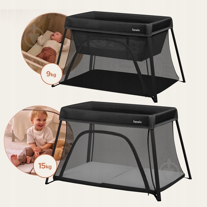 Манеж-кровать Lionelo LO-ALICE BLACK - фото 3 Манеж-кровать Lionelo LO-ALICE BLACK - фото 3