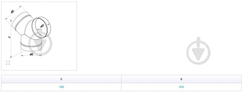 Тройник У-образный Вентс ТМУ125 - фото 2