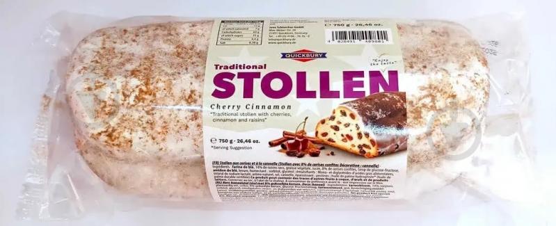 Штолен Quickbury Вишня та Кориця 750 г - фото 1 Штолен Quickbury Вишня та Кориця 750 г - фото 1