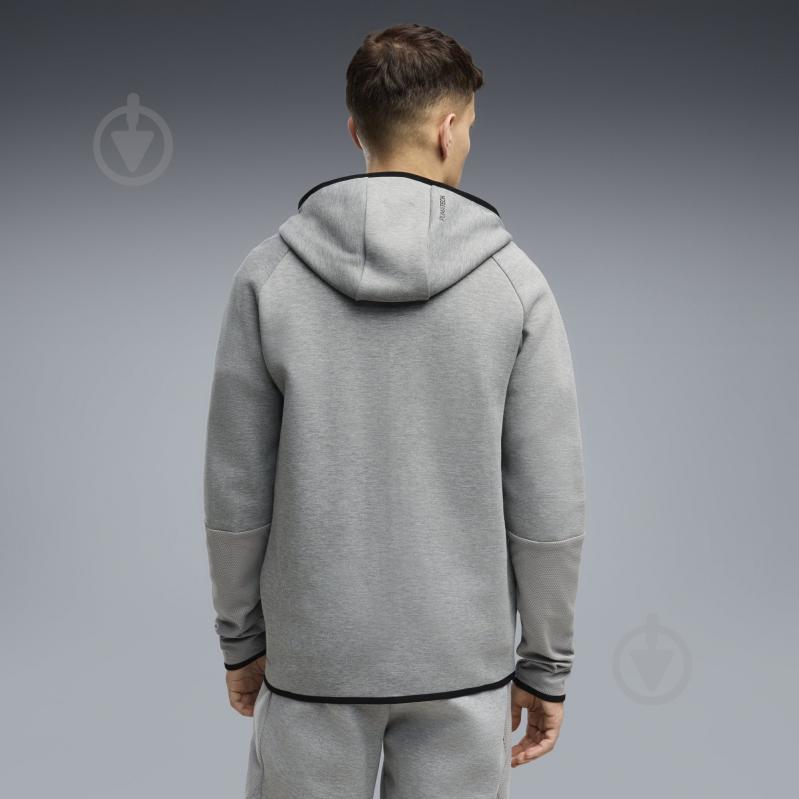 Джемпер Puma PUMATECH Slim Elevated Full-Zip Hoodie DK 69395103 р.L серый - фото 2