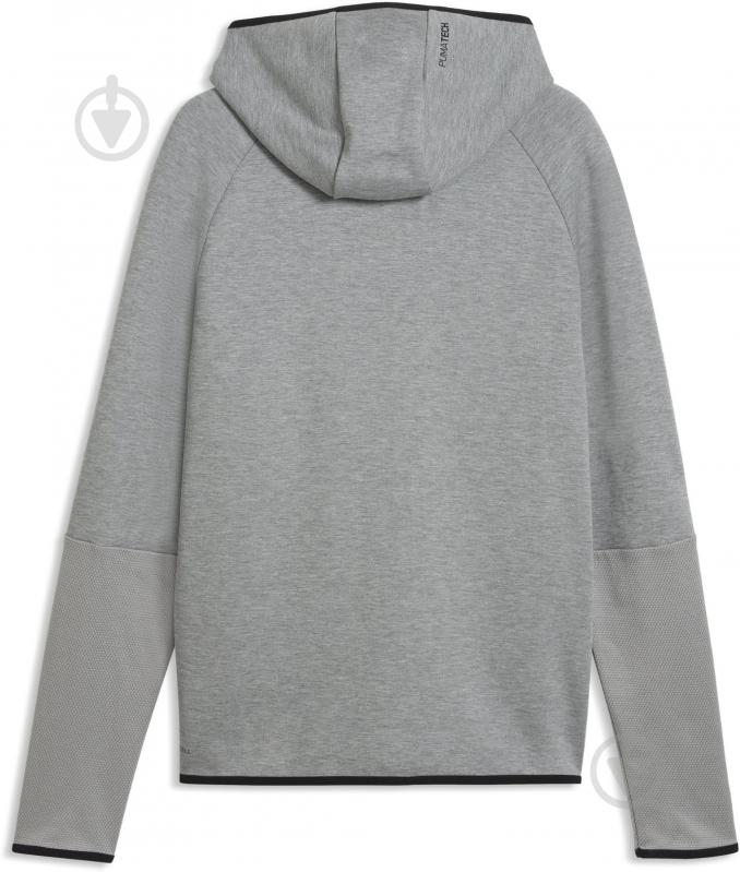 Джемпер Puma PUMATECH Slim Elevated Full-Zip Hoodie DK 69395103 р.L серый - фото 5