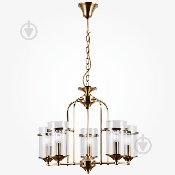 ВИТРИНА! Люстра подвесная Strotskis Consul 5x40 Вт E14 античная бронза 60040/5 - фото 1