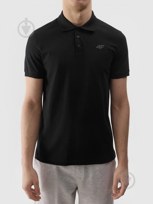 Поло 4F POLO SHIRT M129 4FWSS24TPTSM129-20S р.XL чорний - фото 5