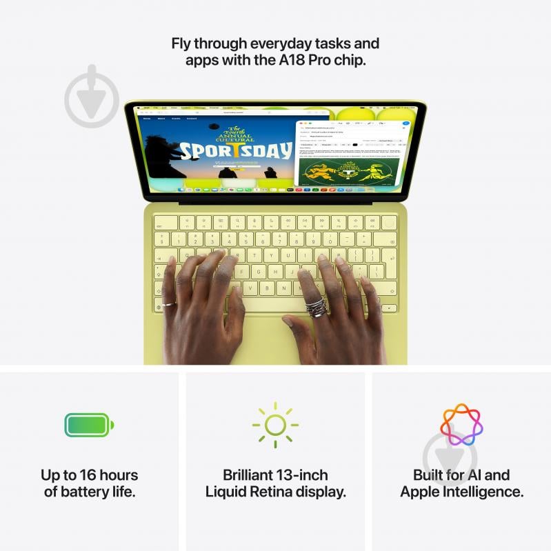 Ноутбук Apple MacBook Neo 2026 8GB/512GB 13" (MHFG4UA/A) indigo - фото 9
