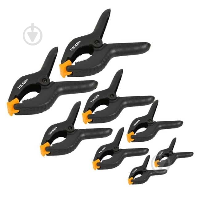 Набір струбцин Tolsen пружинних 14 шт. 10196 - фото 1 Набір струбцин Tolsen пружинних 14 шт. 10196 - фото 1